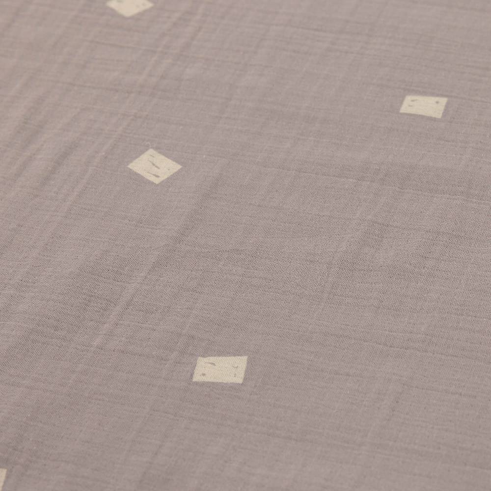 Lässig Babydecke - Bio Baumwolle, Blocks Taupe, Grau Letzte 3 Tage