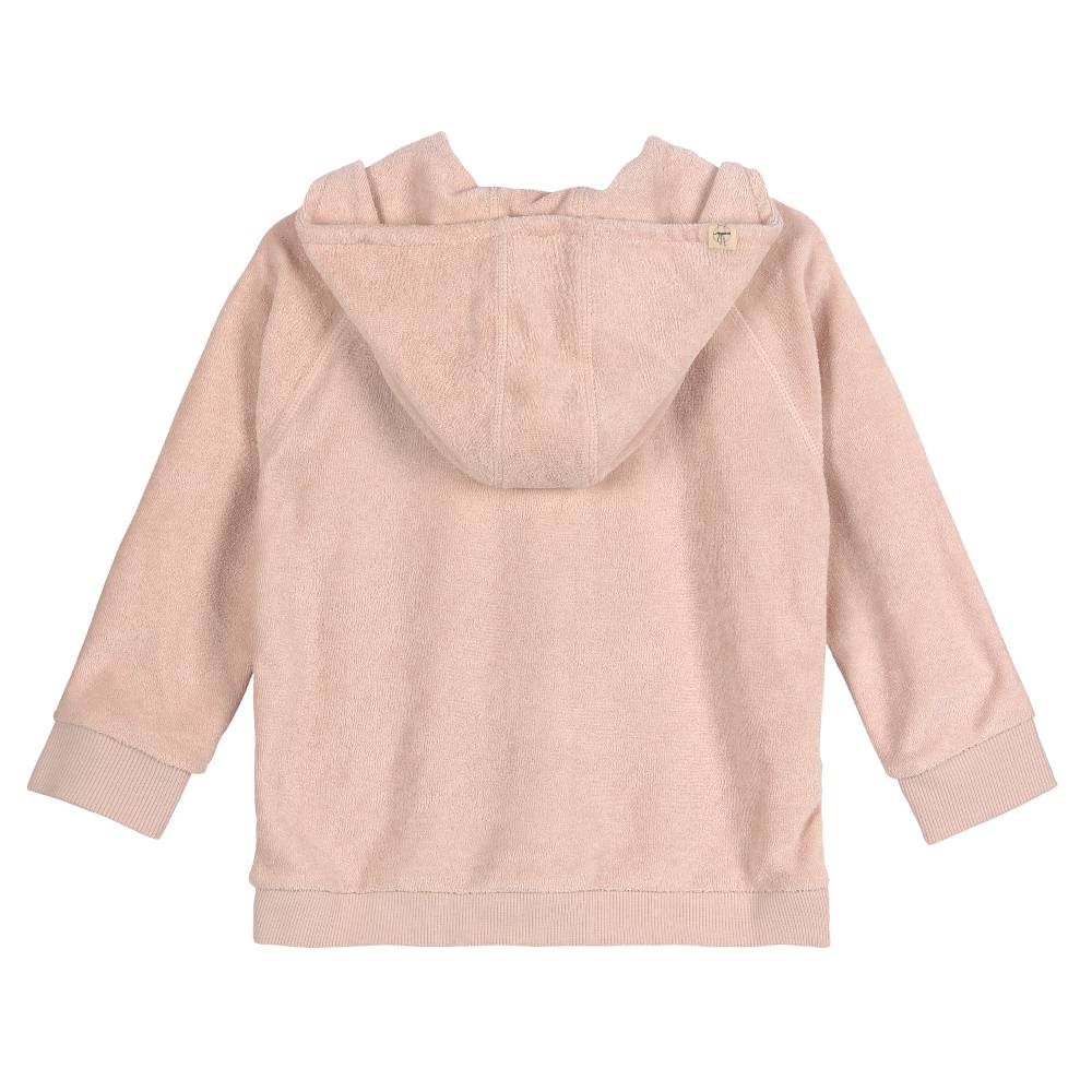 Lässig Frottee Jacke Kinder - Powder Pink, Rosa Neueste Stile