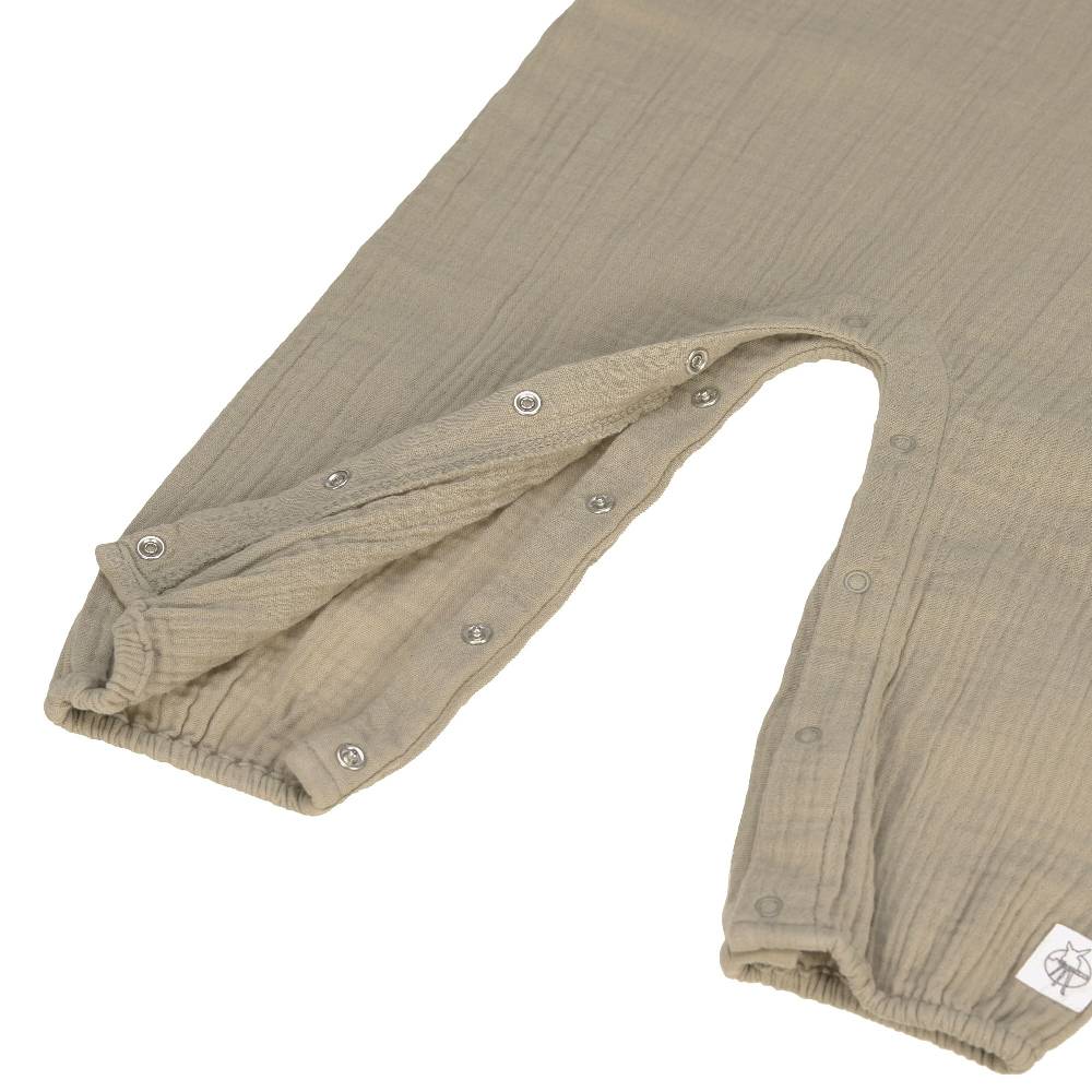Lässig Baby Jumpsuit - Bio Baumwolle, Oliv Letzter Tag