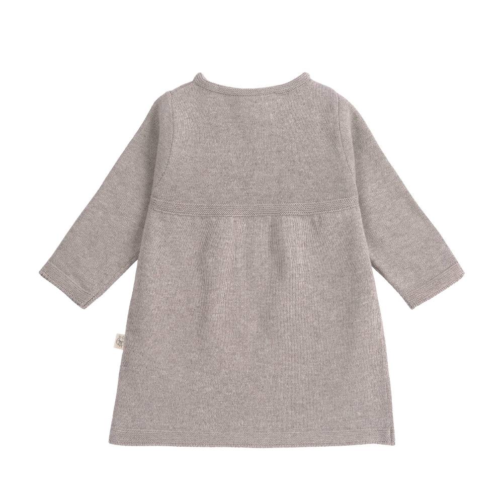 Lässig Babykleid - Strick Bio-Baumwolle, Grau Bis zu 65% Rabatt