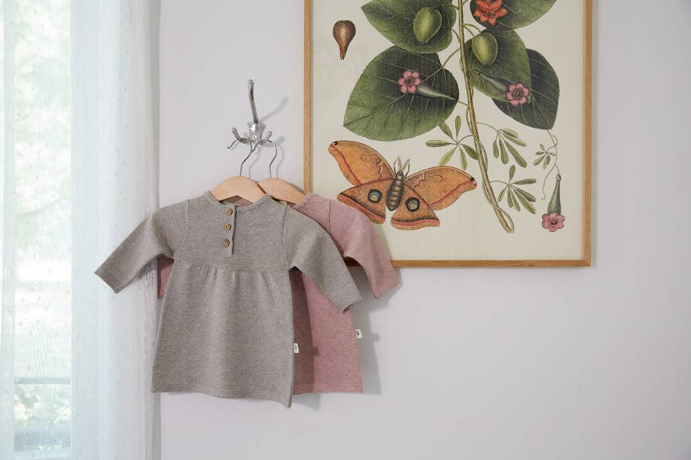 Lässig Babykleid - Strick Bio-Baumwolle, Grau Bis zu 65% Rabatt