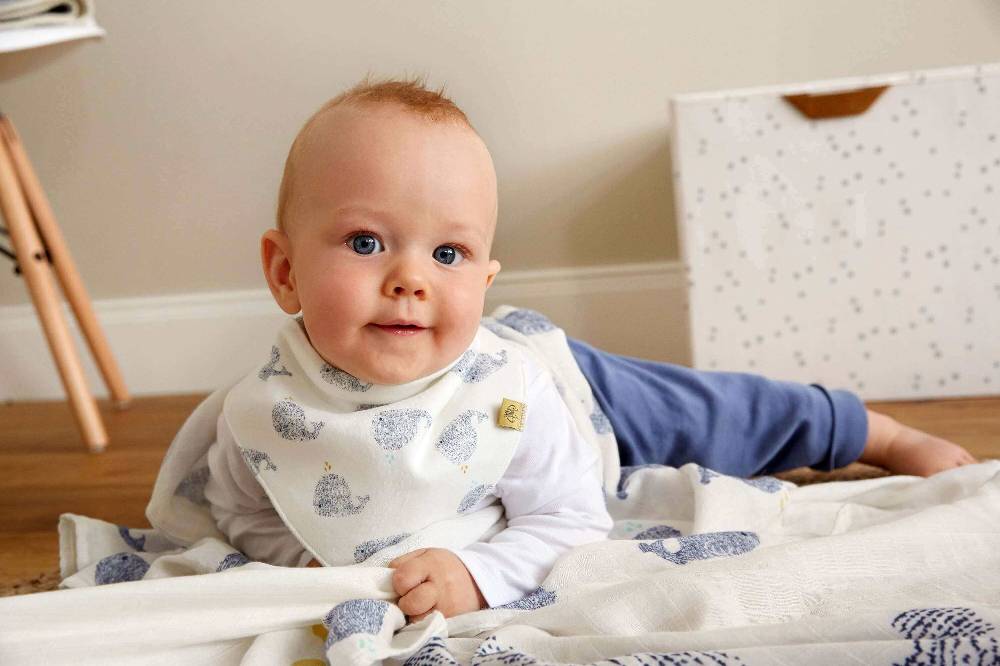 Lässig Dreieckstuch Baby - Bandana, Little Water Whale Vierteljährliche Förderung