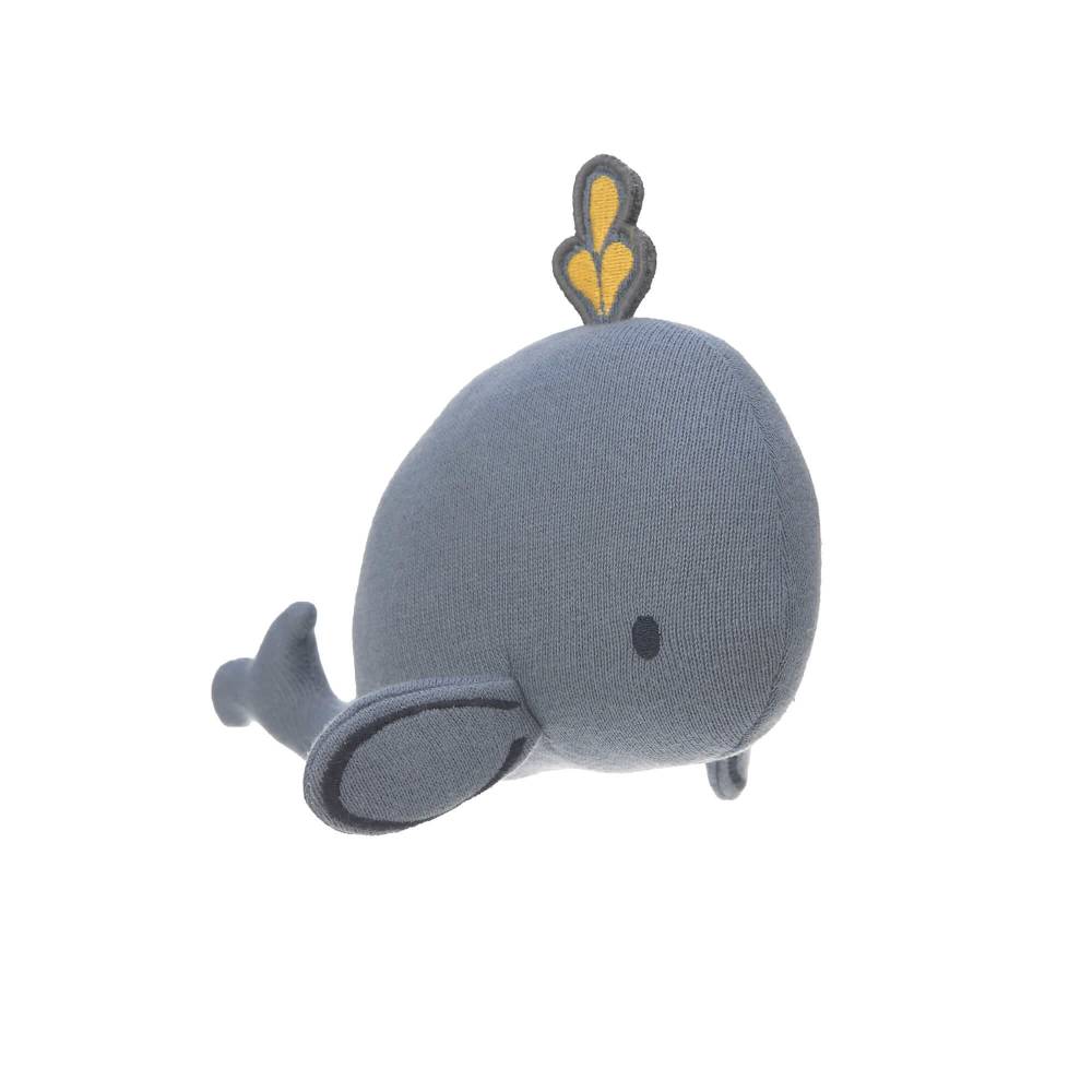 Lässig Kuscheltier mit Rassel & Knisterpapier - Knitted Toy, Little Water Whale Discount Store für neue Produkte