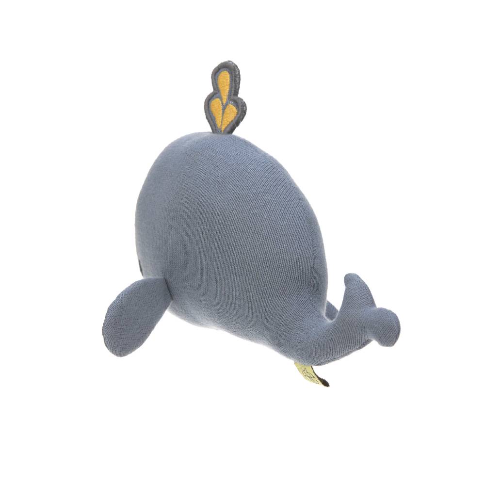Lässig Kuscheltier mit Rassel & Knisterpapier - Knitted Toy, Little Water Whale Discount Store für neue Produkte