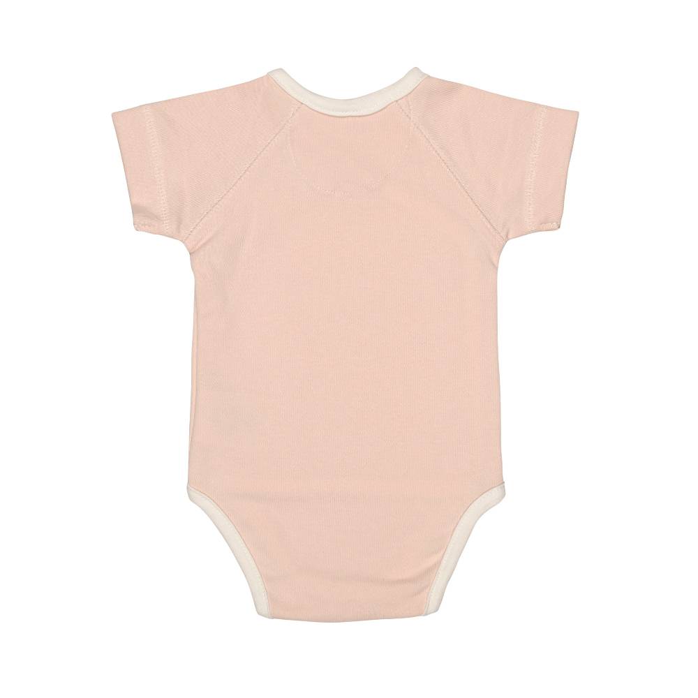Lässig Baby Wickelbody (2er Set) kurzarm - Bio Baumwolle, Rosa Oliv Super Rabatt