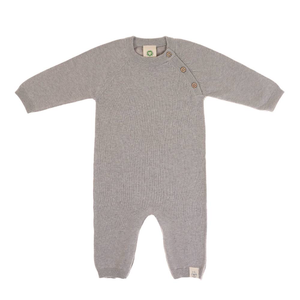 Lässig Baby Strampler - gestrickter Overall, Grau 50% Rabatt mit kostenlosem Versand
