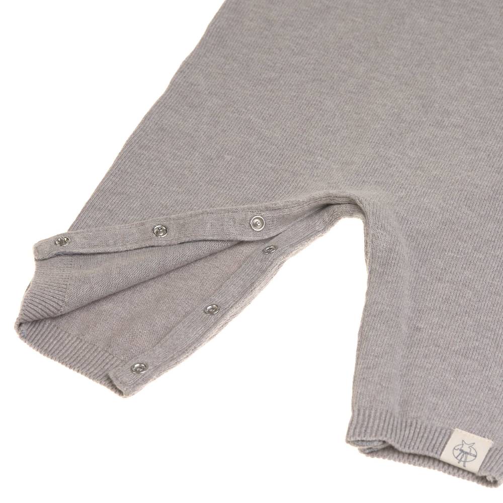 Lässig Baby Strampler - gestrickter Overall, Grau 50% Rabatt mit kostenlosem Versand