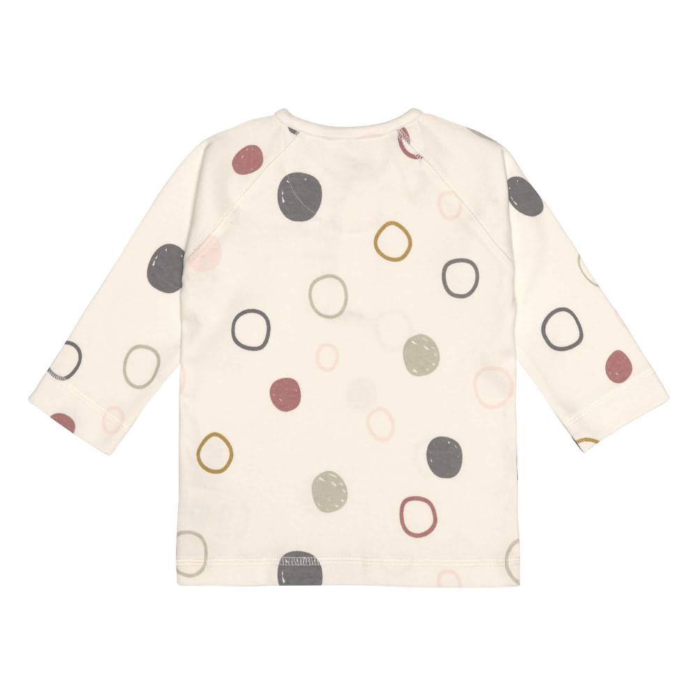 Lässig Baby Langarmshirts - Bio Baumwolle, Circles, Weiß Clearance-Verkauf