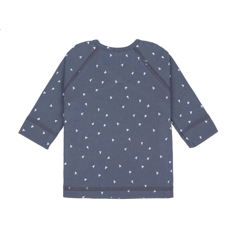 Lässig Baby Wickelshirt - Bio Baumwolle, Triangle, Blau Fabrikladen