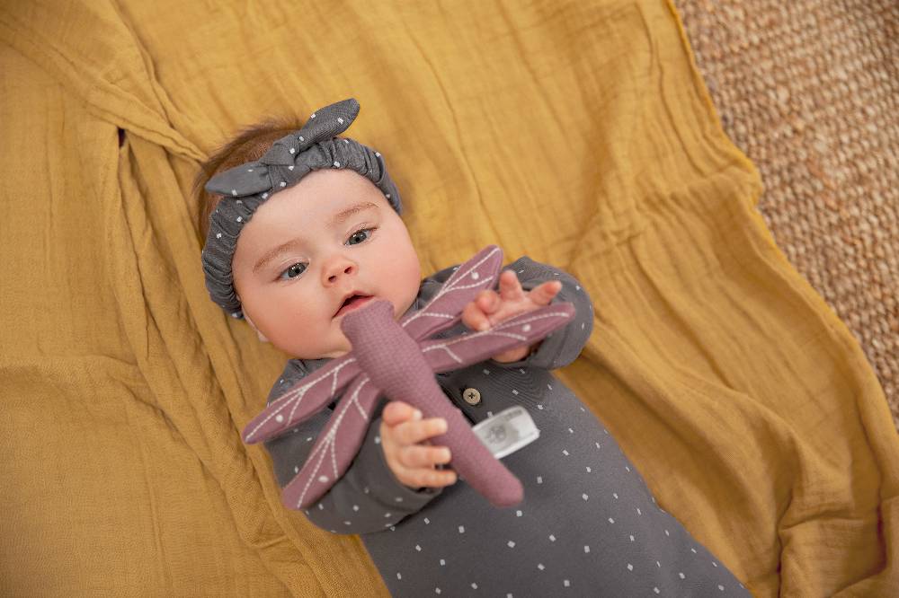 Lässig Baby Body kurzarm - Bio Baumwolle, Punkte, Anthrazit Speichern exportieren