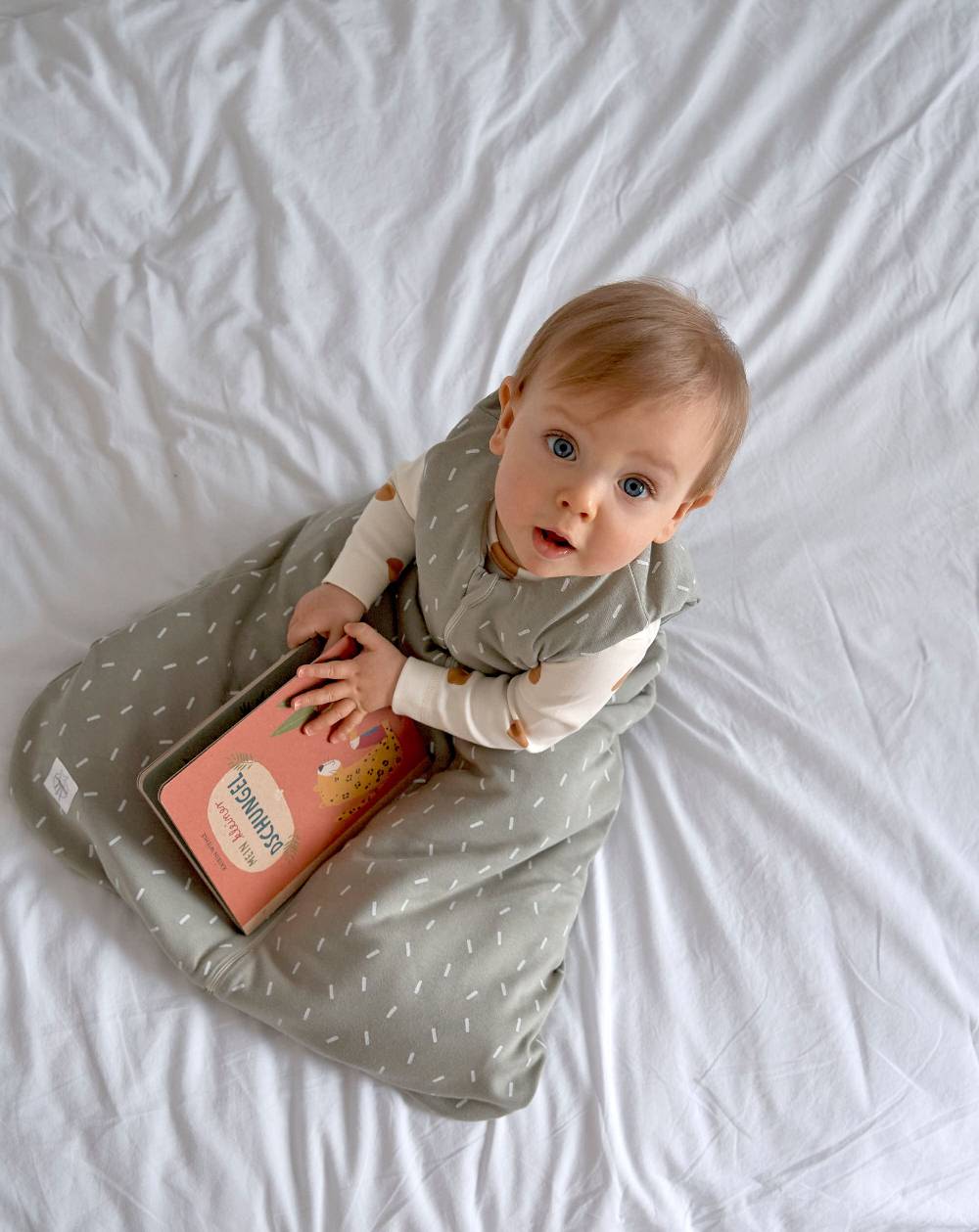 Lässig Babyschlafsack 2,5 TOG - Speckles, Grün Im Verkauf