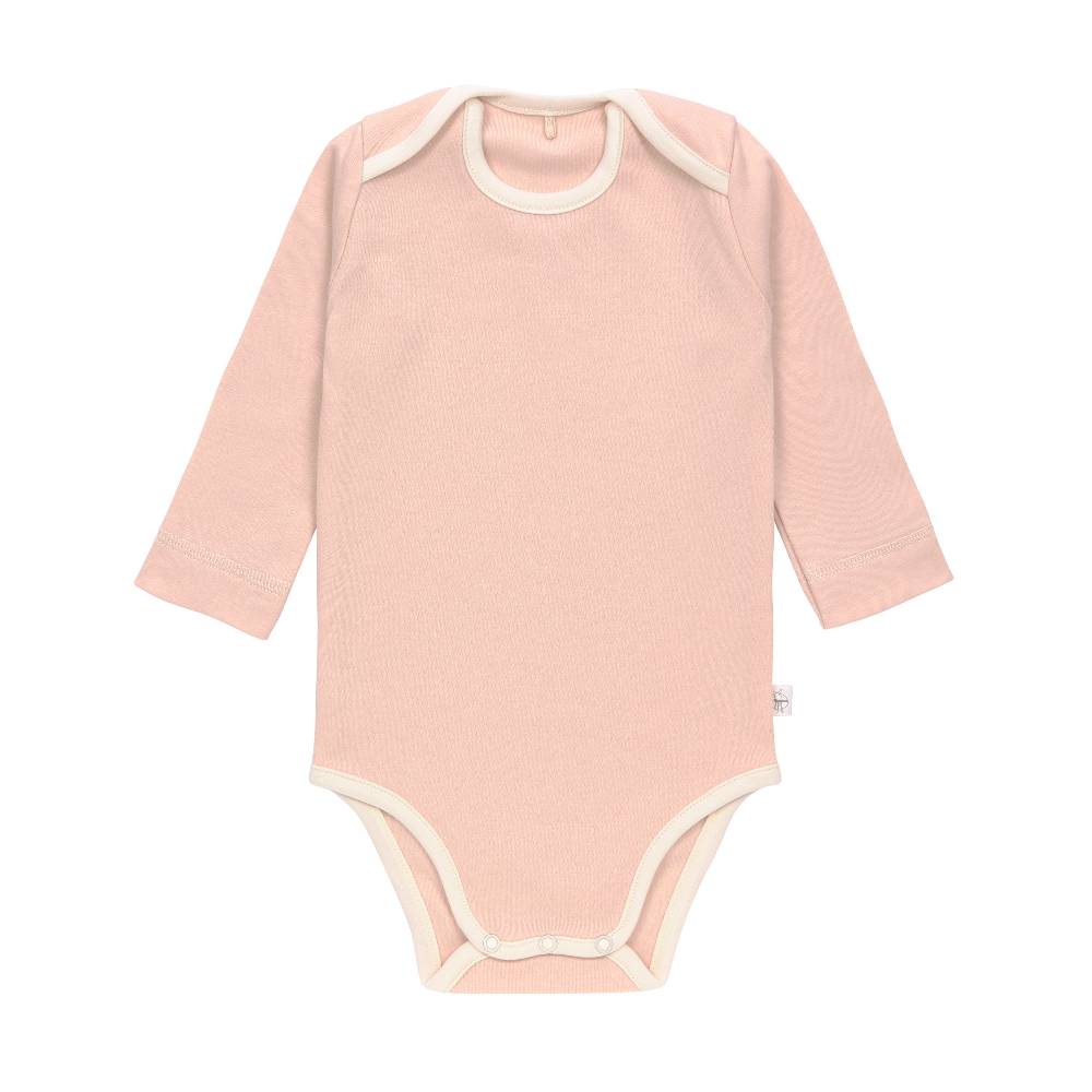 Lässig Baby Body (2er Set) langarm - Bio Baumwolle, Rosa Oliv Schlussverkauf