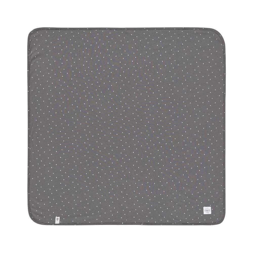 Lässig Babydecke - Bio Baumwolle, Spots Anthracite Sonderangebot