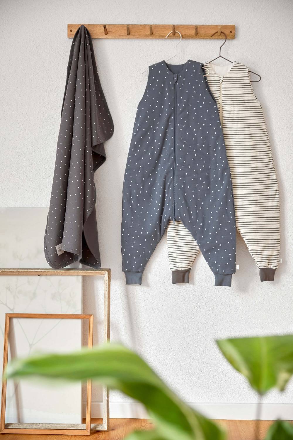 Lässig Babydecke - Bio Baumwolle, Spots Anthracite Sonderangebot