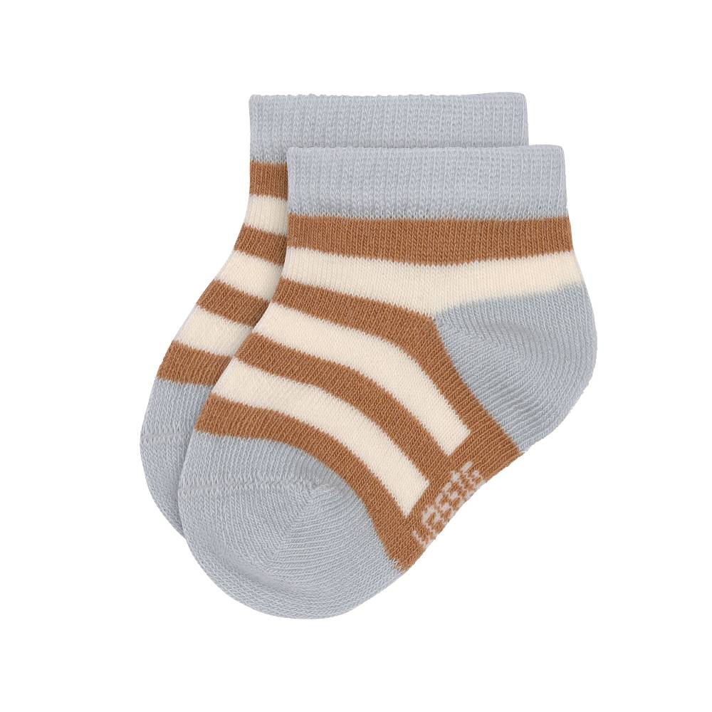 Lässig Kinder Sneaker Socken (3er-Set), Hellblau Karamell Versandkostenfrei