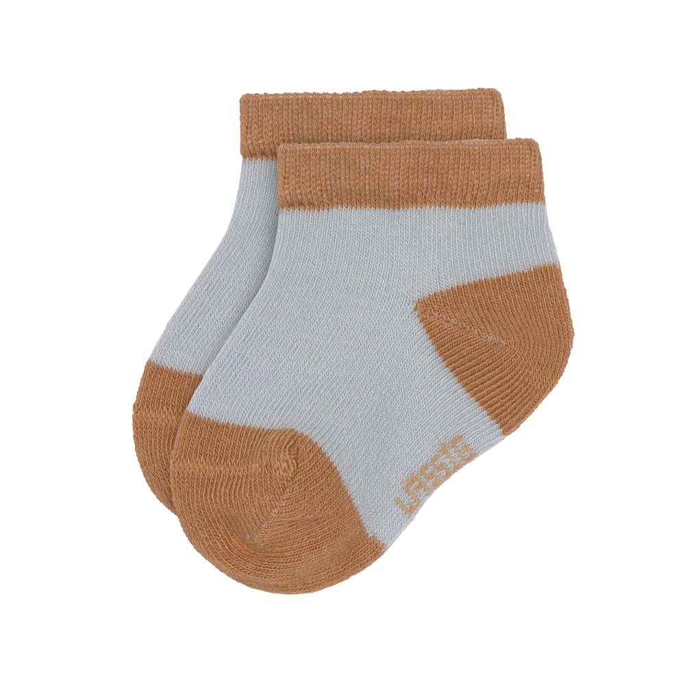 Lässig Kinder Sneaker Socken (3er-Set), Hellblau Karamell Versandkostenfrei