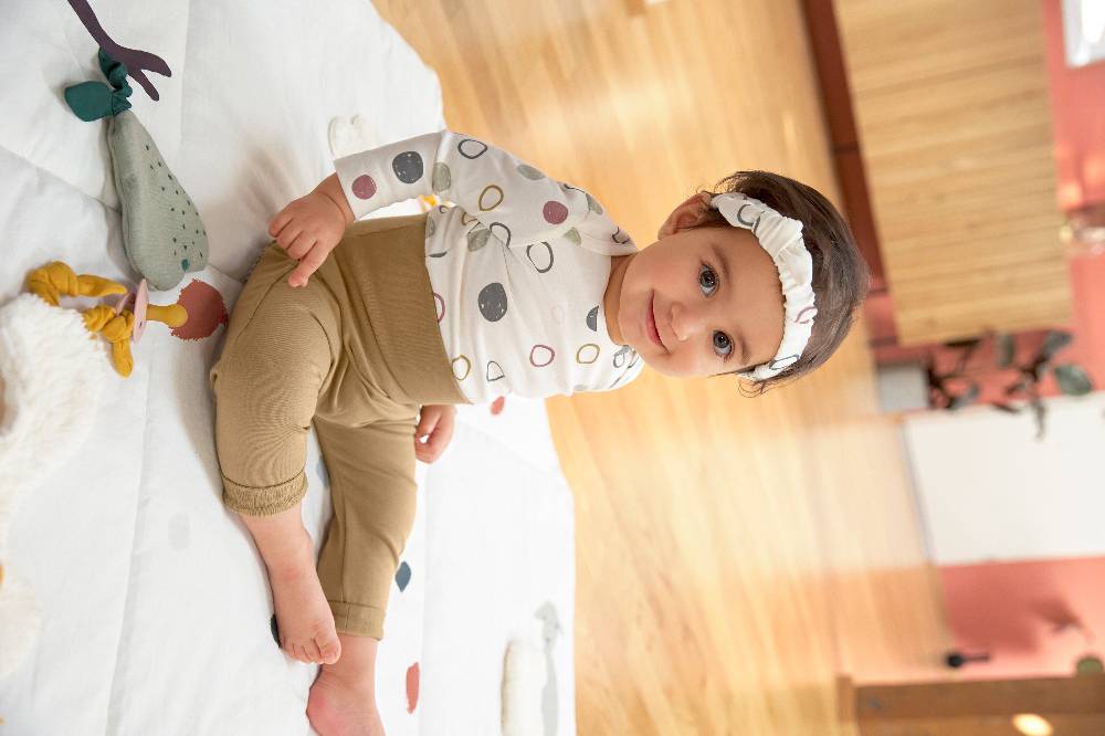 Lässig Baby Schlafanzug - Bio Baumwolle, Circles, Weiß Online Shopping