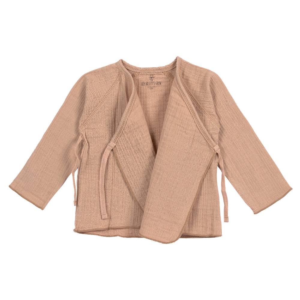 Lässig Musselin Wickelshirt - Bio Baumwolle, Orange Neueste Mode