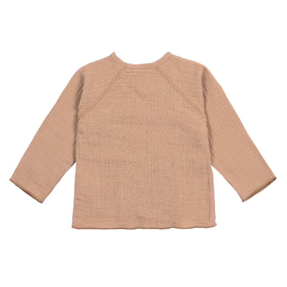 Lässig Musselin Wickelshirt - Bio Baumwolle, Orange Neueste Mode