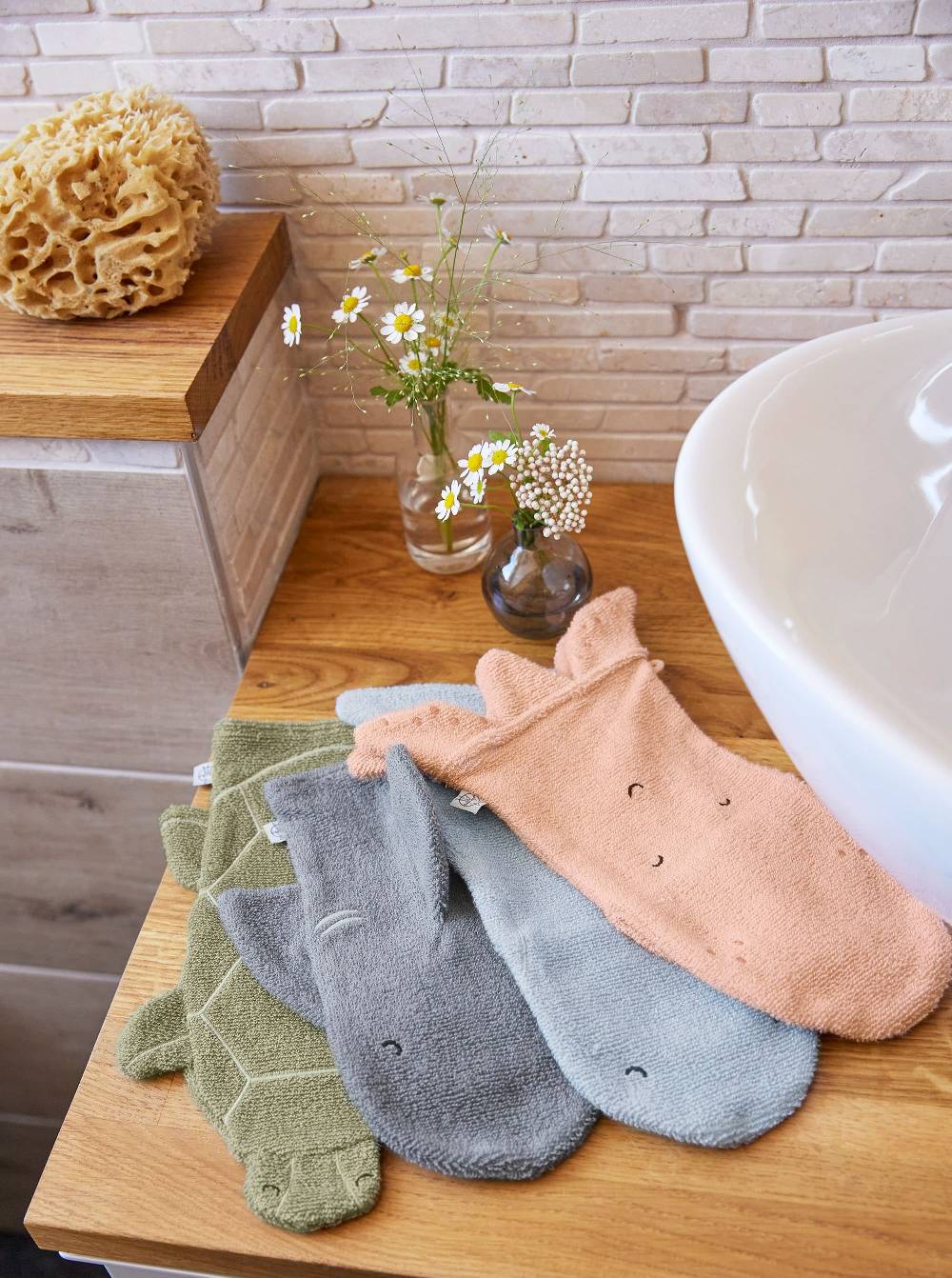 Lässig Spiel-Waschhandschuh GOTS, Hai Grau Online Outlet
