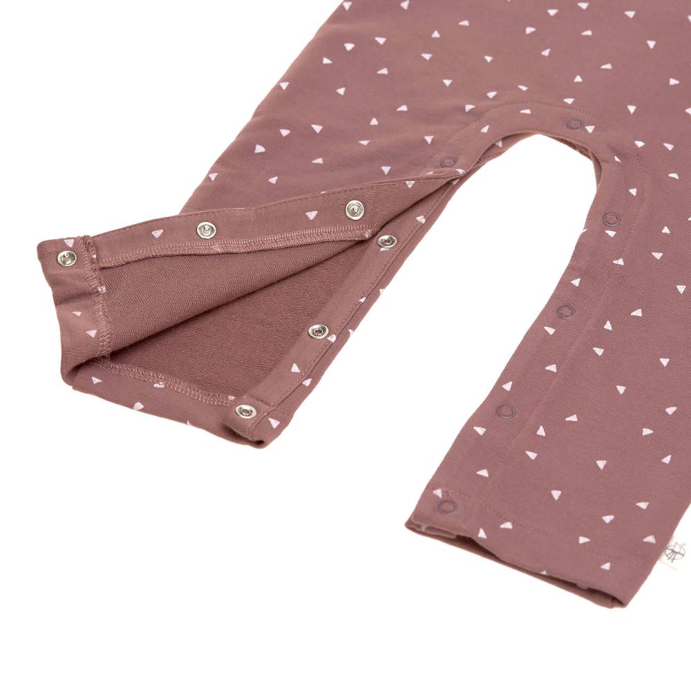 Lässig Strampler, Baby Overall - Bio Baumwolle, Triangle Cinnamon Kauf eins, bekomm eins gratis