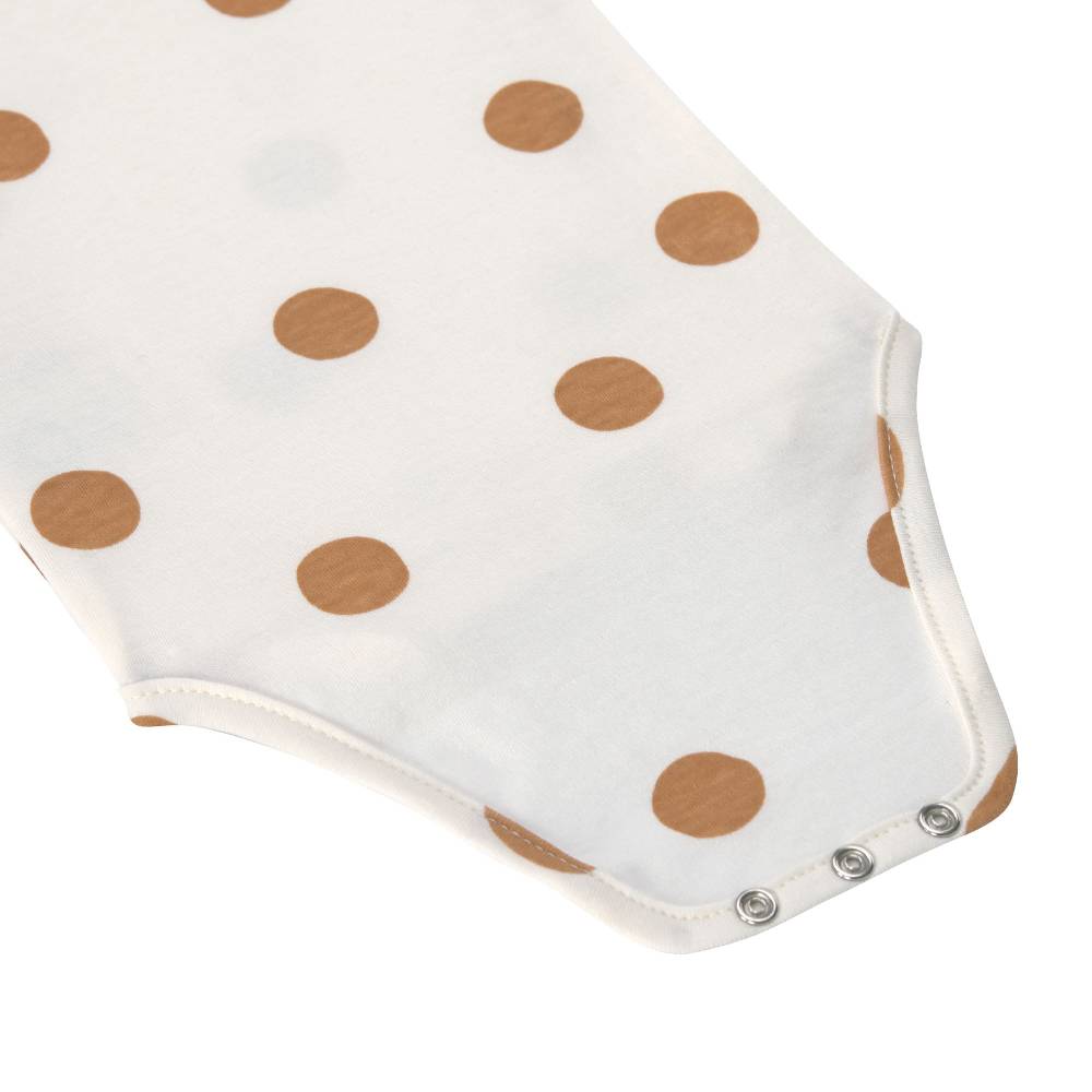 Lässig Baby Wickelbody kurzarm - Bio Baumwolle, Punkte, Weiß Tägliche Deals