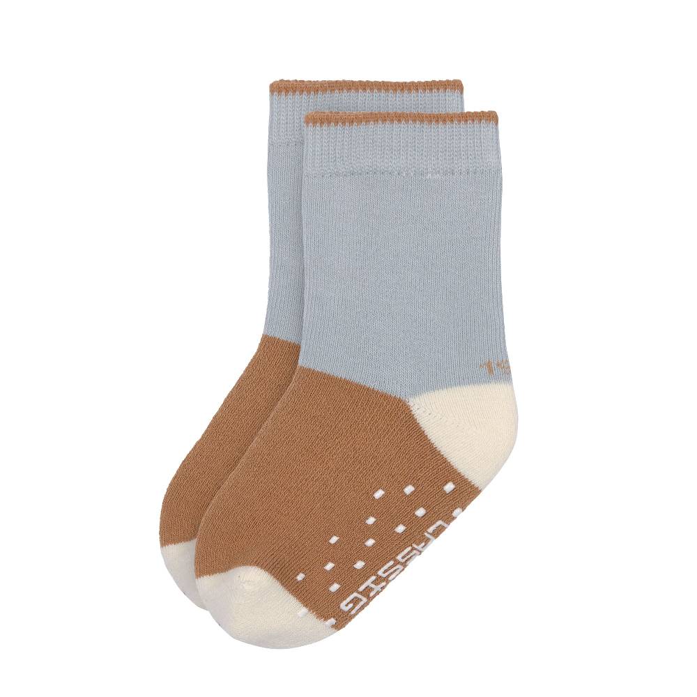 Lässig Kinder Antirutsch-Socken (2er-Set), Hellblau Karamell Sonderangebote