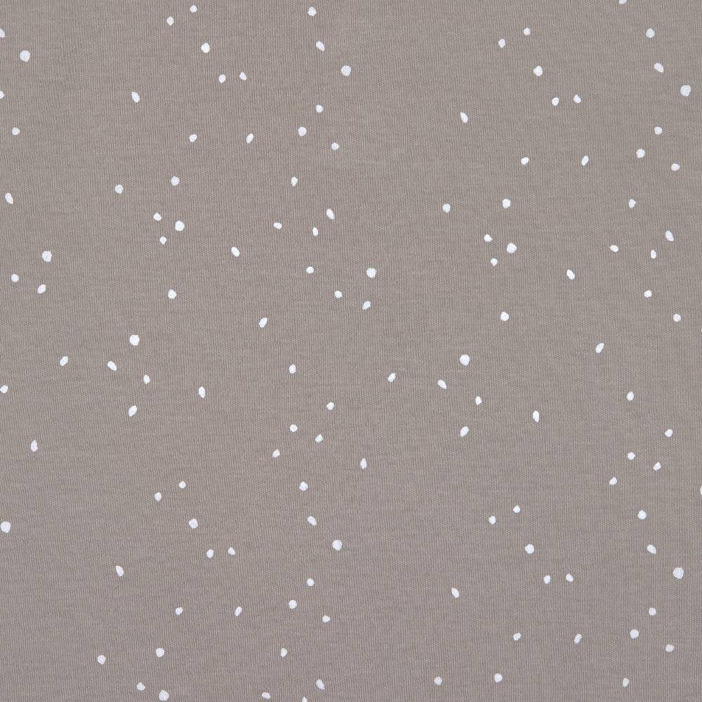 Lässig Baby Schlafanzug mit Füßen - Bio Baumwolle, Sprinkle, taupe Neueste Stile