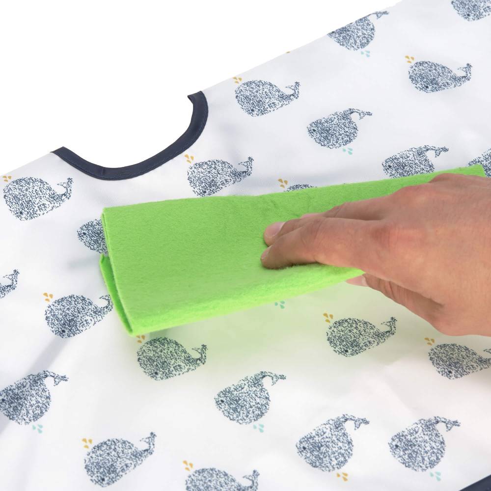 Lässig Ärmellätzchen - Bib Long Sleeve, Little Water Whale 50% Rabatt mit kostenlosem Versand