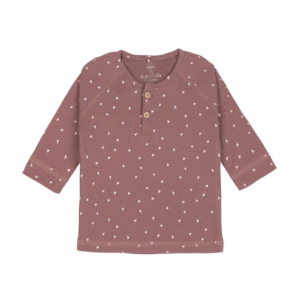 Lässig Baby Langarmshirt - Bio Baumwolle, Triangle, Cinnamon Speichern exportieren