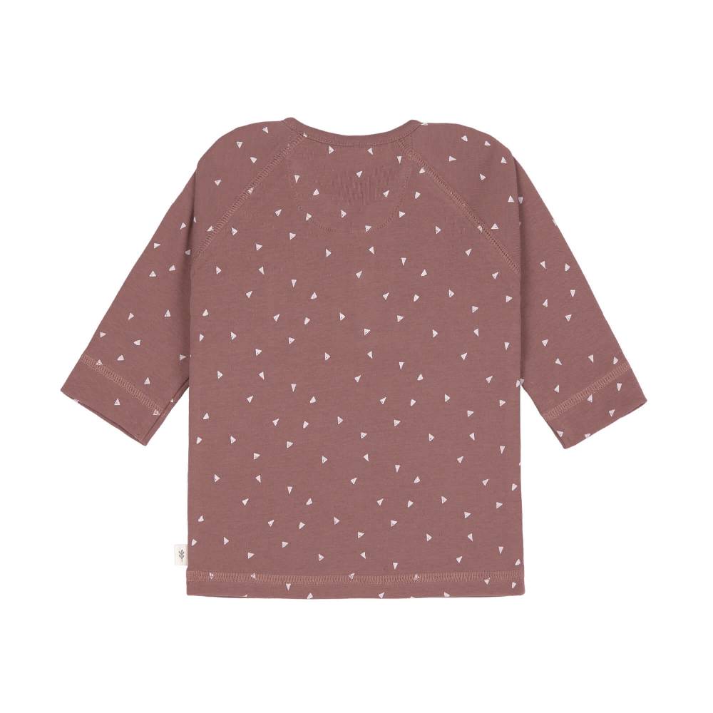 Lässig Baby Langarmshirt - Bio Baumwolle, Triangle, Cinnamon Speichern exportieren