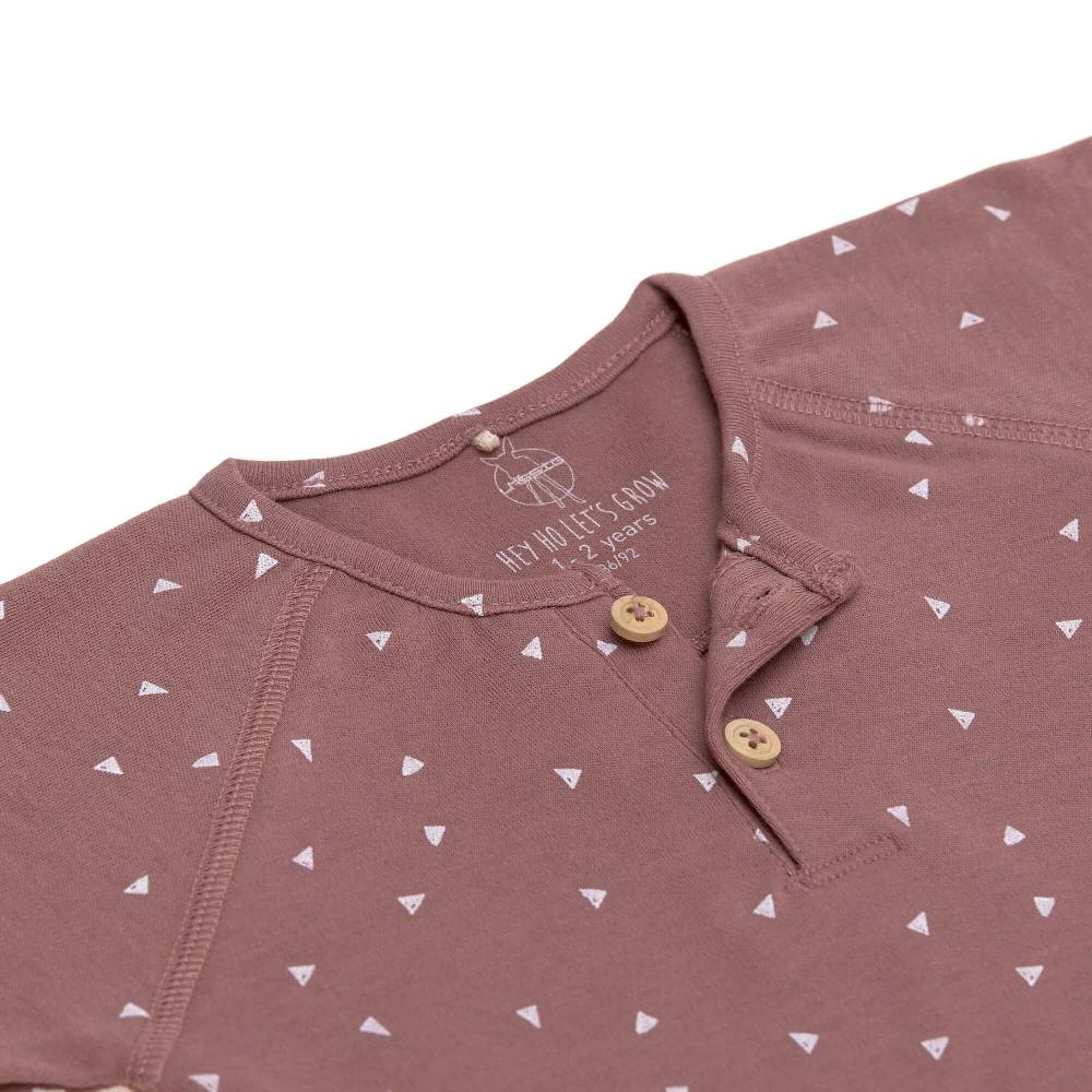 Lässig Baby Langarmshirt - Bio Baumwolle, Triangle, Cinnamon Speichern exportieren