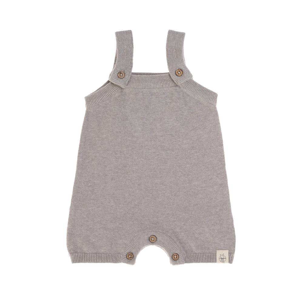 Lässig Baby Strampler - gestrickter Jumpsuit, Grau