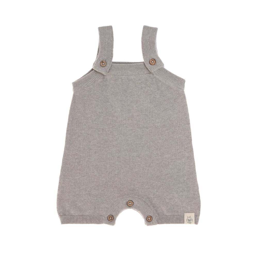 Lässig Baby Strampler - gestrickter Jumpsuit, Grau zollfrei