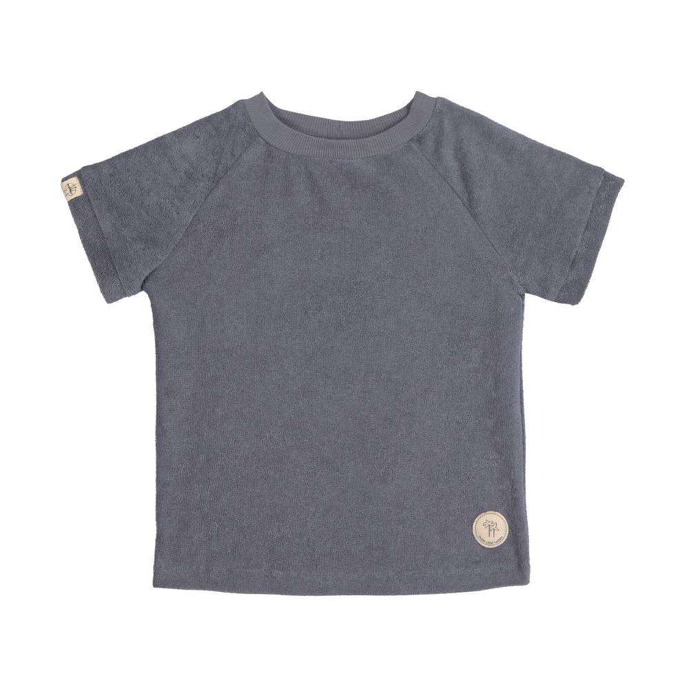 Lässig Frottee T-Shirt Kinder, Anthrazit