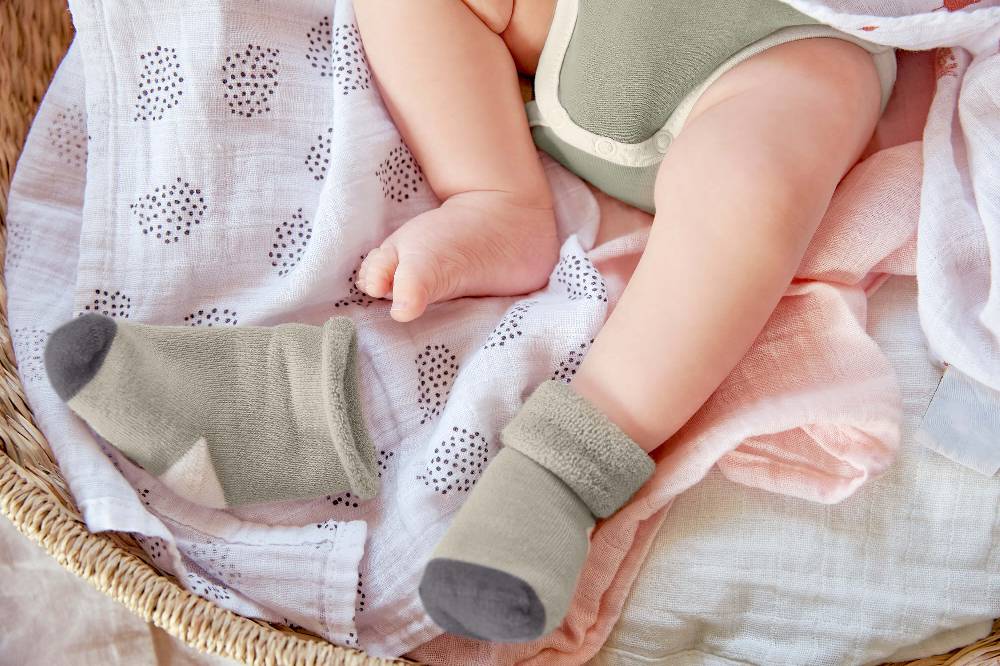 Lässig Kinder Socken (3er-Set), Anthrazit Oliv Outlet