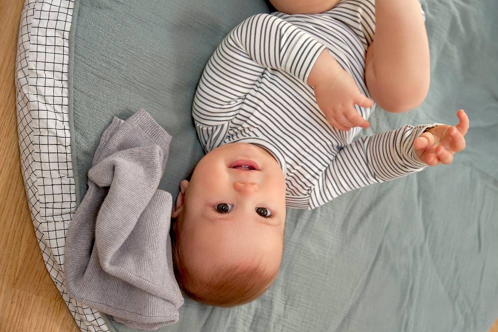 Lässig Baby Langarmshirts - Bio Baumwolle, Striped, Grau Rabatt