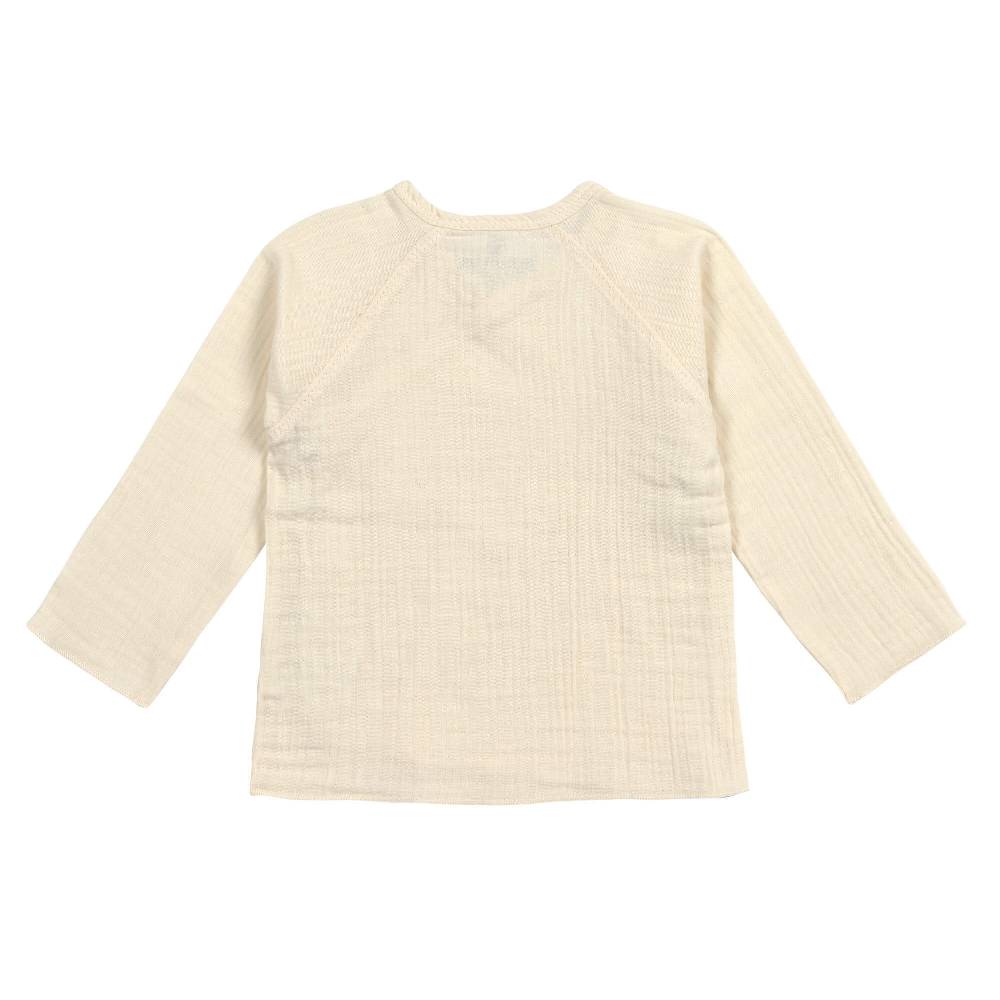 Lässig Musselin Wickelshirt - Bio Baumwolle, Hellgelb Günstig kaufen