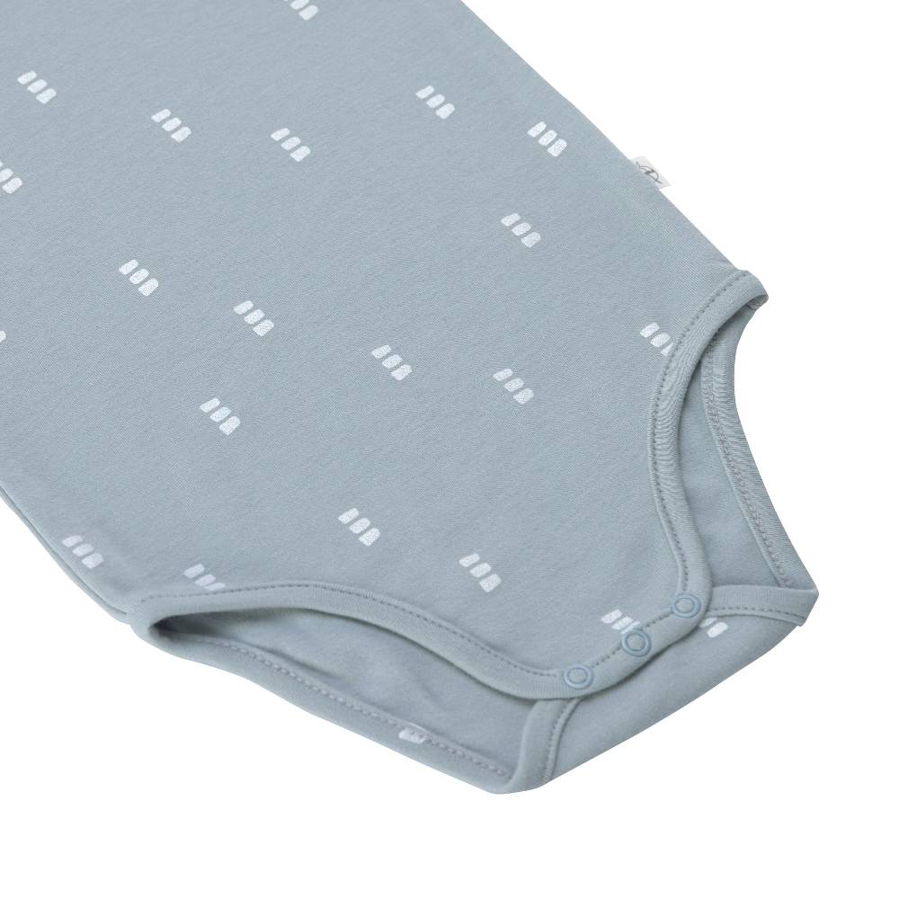Lässig Baby Body langarm - Bio Baumwolle, Blocks, Hellblau Weihnachtsangebot