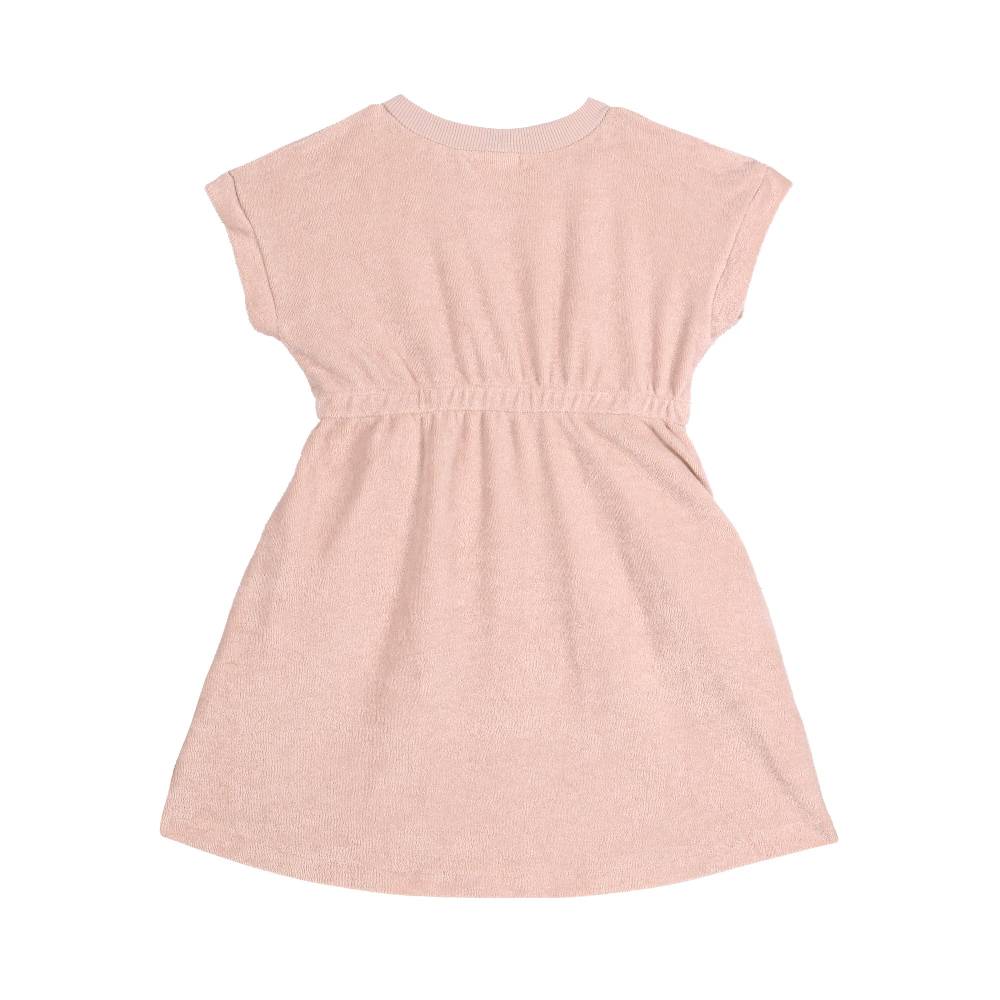Lässig Frottee Kleid Kinder - Powder Pink, Rosa Heißer Verkauf