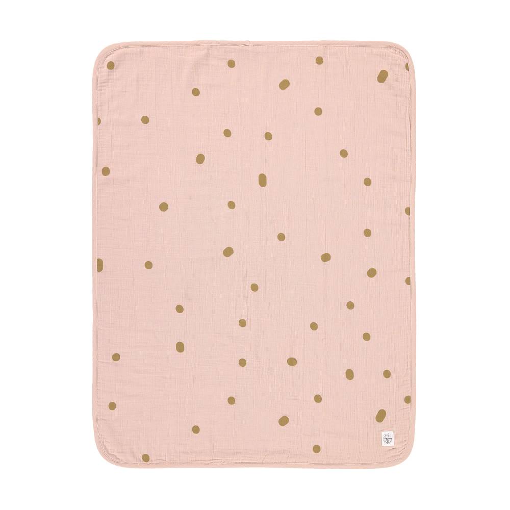 Lässig Babydecke - Bio Baumwolle, Powder Pink, Rosa