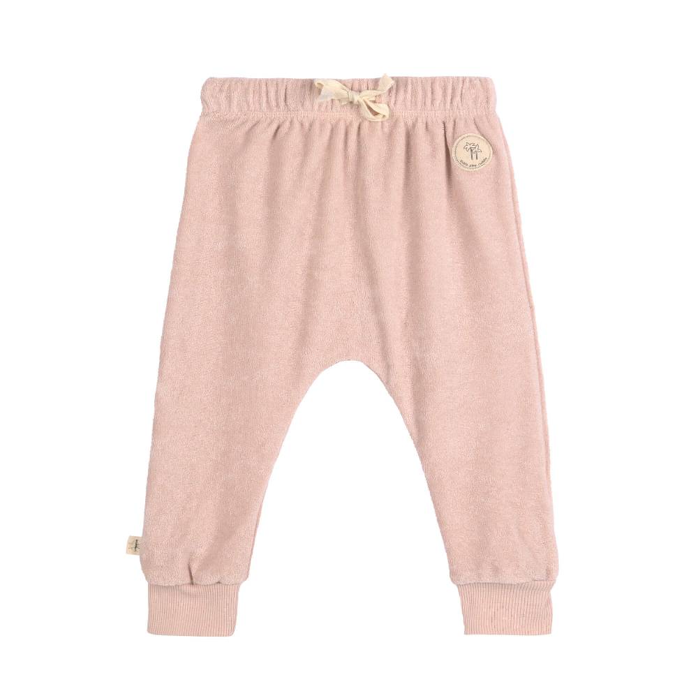 Lässig Frottee Hose Kinder - Powder Pink, Rosa