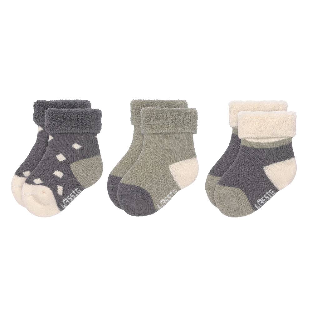 Lässig Babysocken (3er-Set), Anthrazit