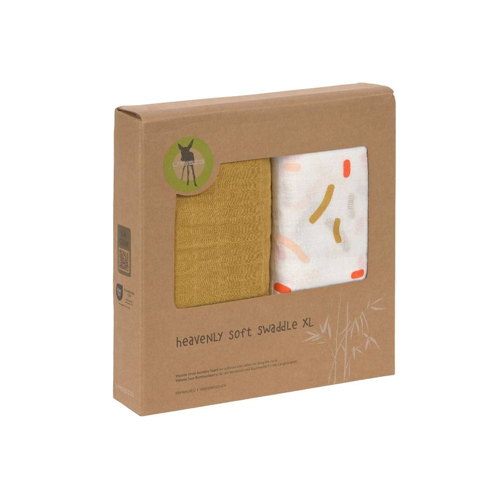Lässig Mulltücher 2er Set 120 x 120 cm - Little Mateys, Spicy Orange JETZT KAUFEN