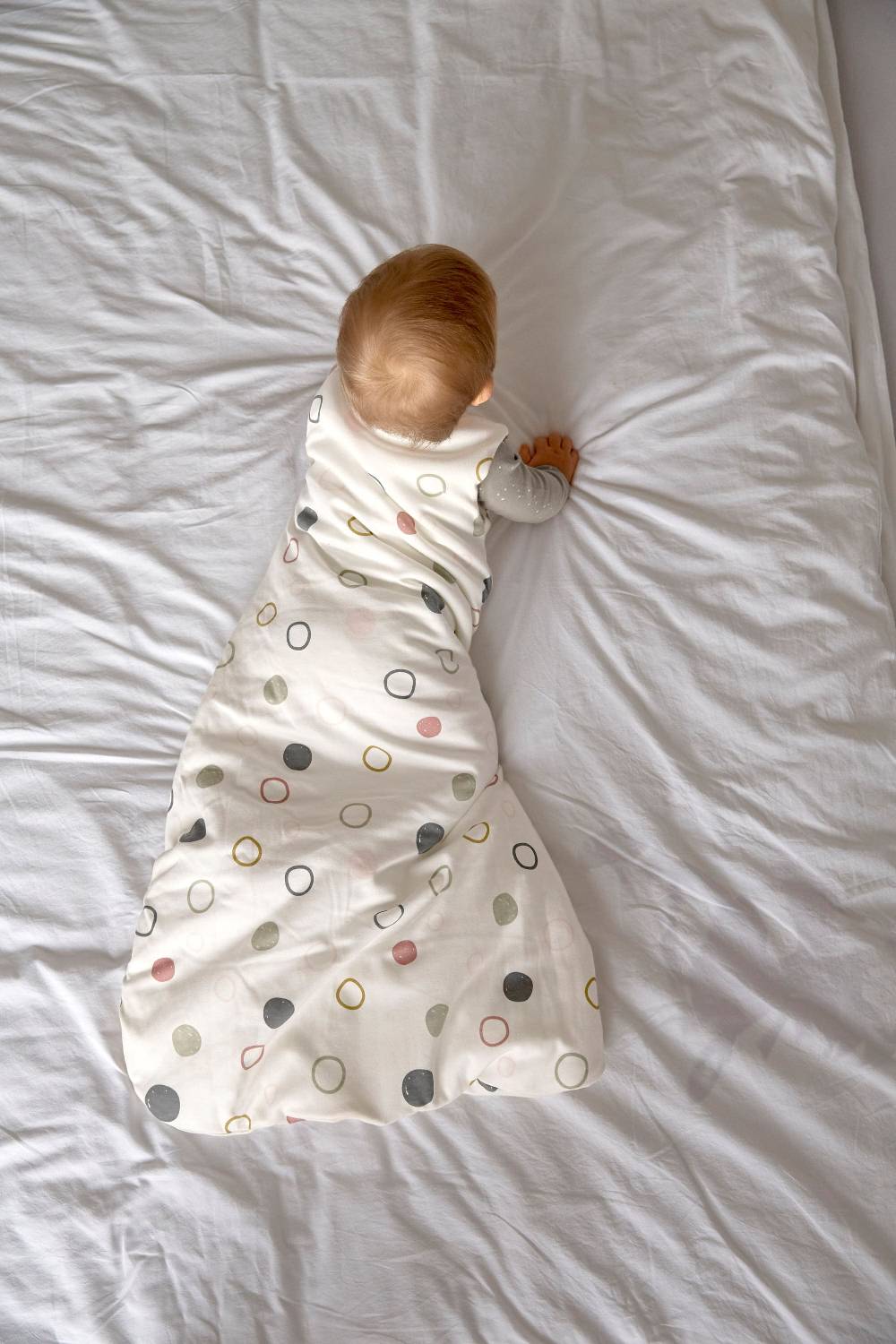 Lässig Babyschlafsack 2,5 TOG - Circles offwhite, Beige Nur für heute