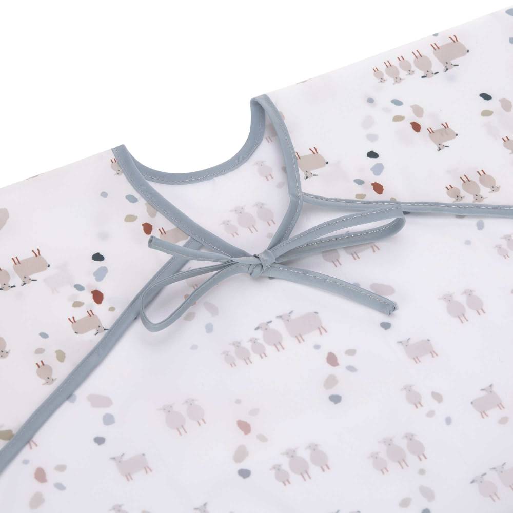 Lässig Ärmellätzchen (2 Stk) - Long Sleeve Bib, Tiny Farmer Schaf Vierteljährliche Förderung