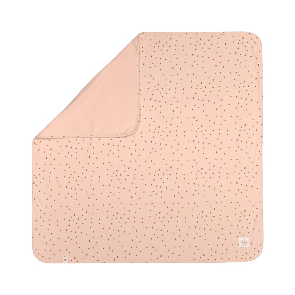 Lässig Babydecke - Bio Baumwolle, Powder Pink