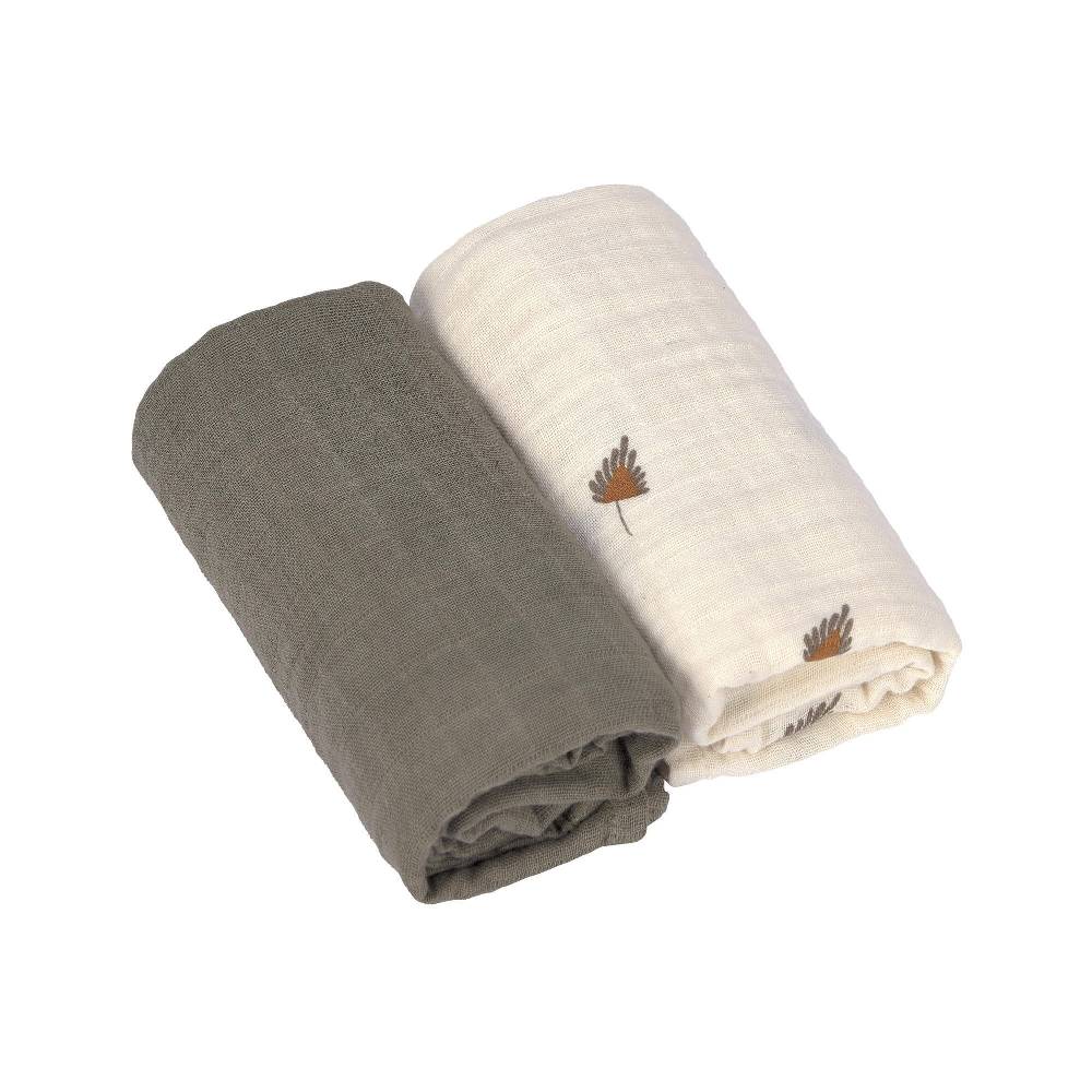 Lässig Mulltücher 2er Set M - Taupe, Grau Online
