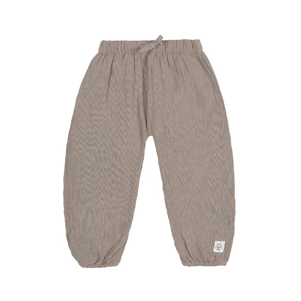 Lässig Baby Pumphose - Bio Baumwolle, Taupe, Grau