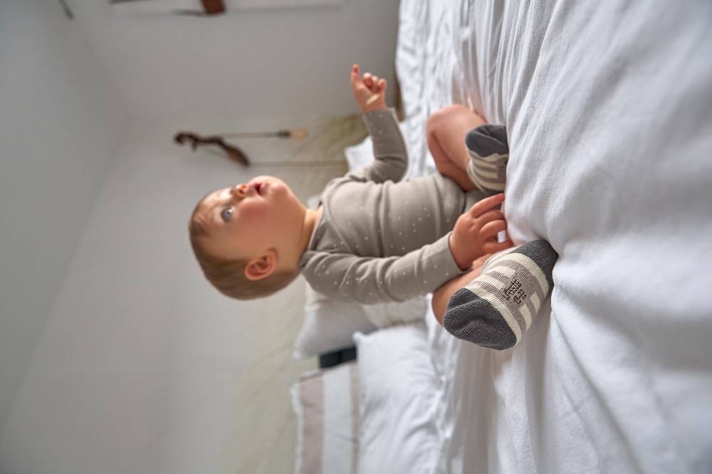 Lässig Baby Wickelshirt - Bio Baumwolle, Sprinkle, Grau Hotsell